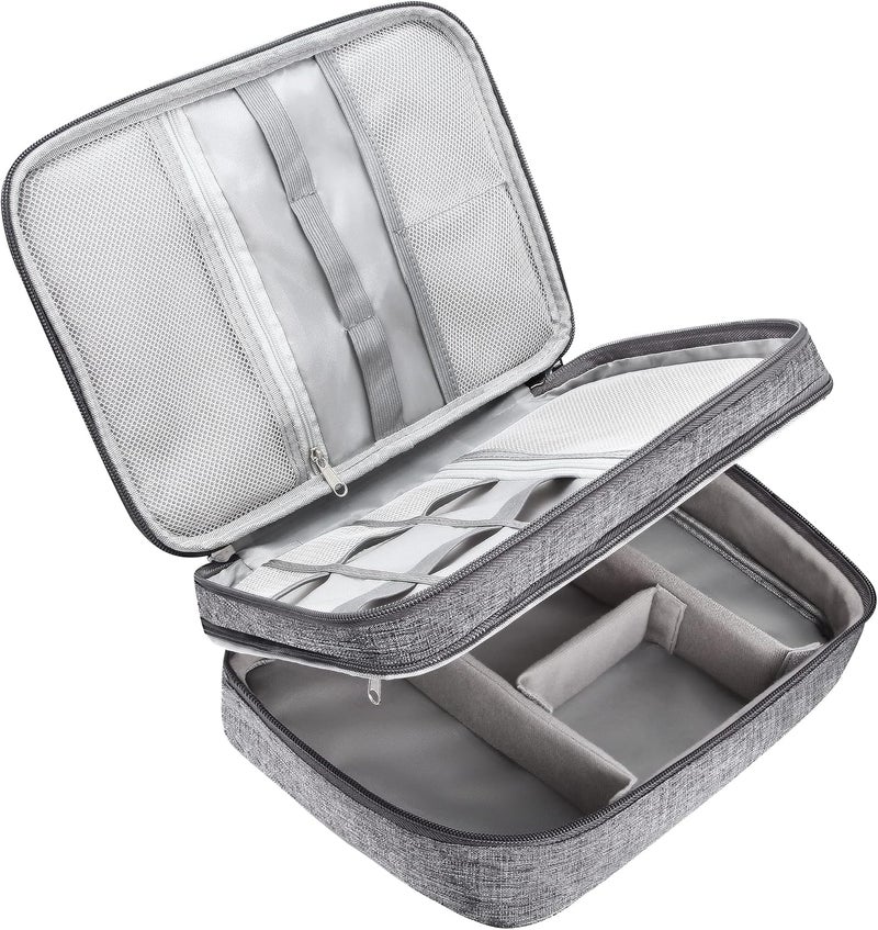 CILLA Electronics Organizer Travel, Travel Cord Organizer Case, Compact Electronics Accessories Bag for Cable, Cord, Charger, Phone - Image 1